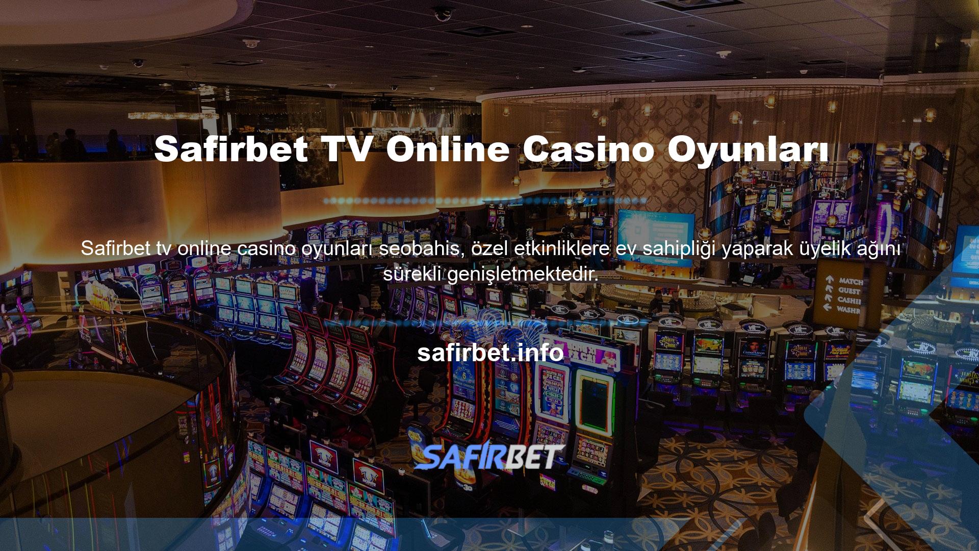Bu sitenin değerli üyelerine sunduğu seçeneklerden biri de Safirbet TV Online Casino Oyun TV'dir